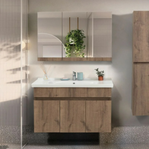 Mobile con specchio bagno