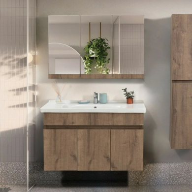 Mobile con specchio bagno