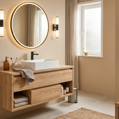 Copertina articolo mobile bagno effetto legno